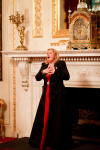 Sovra Newman performing at The Lusso Christmas event at Goldsmiths' Hall.  Photo by Douglas Fry from Piranha Photography